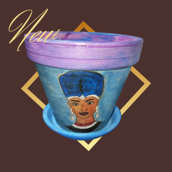 Ghiveci din lut Nefertiti