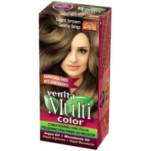 Vopsea de par fără amoniac, Multicolor, Venită, 50ml, Nr.5.3, Light Brown