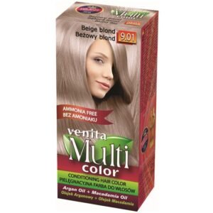 Vopsea de păr fără amoniac, Multicolor, Venită, 50ml, Nr. 9.01, Beige Blond