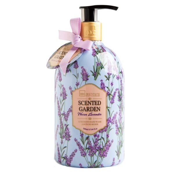 Săpun lichid cu dispenser și aromă de Lavandă Scented Garden IDC Institute, 500ml