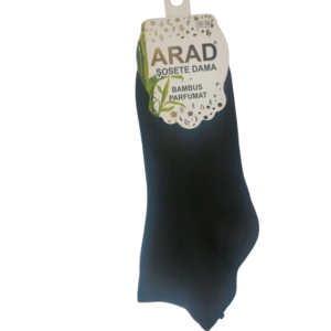 Șosete din fibră de bambus pentru femei, fără cusături,mărimea 35-39, culoare negru – ARAD