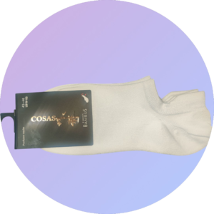 Șosete din Bambus pentru bărbați, culoare alb, mărimea 43-46, marca COSAS