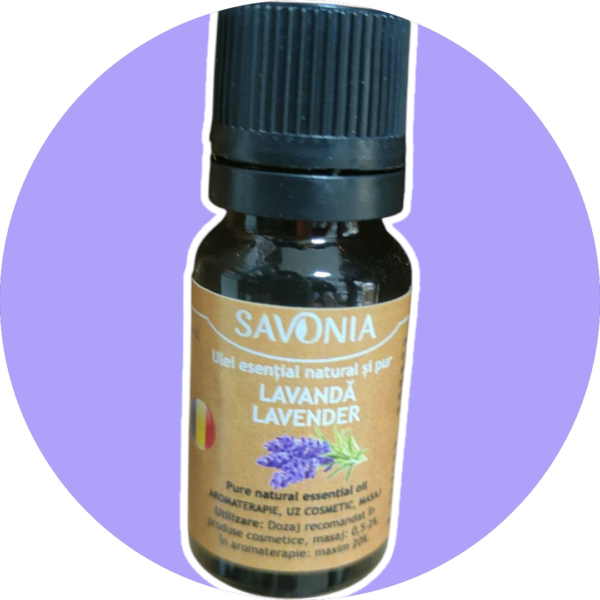 Ulei esențial Natural și Pur de Lavandă (uz extern), Savonia, 10ml