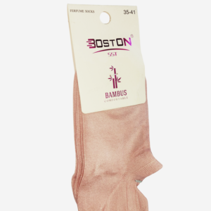 Set de 2 perechi de Șosete din Fibră de Bambus pentru femei-roz pudră, mărimea 35-41, marca Boston