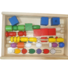 Joc educativ Montessori "Frigărui din lemn" - imagine 3