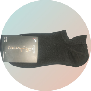 Șosete din fibră de Bambus pentru bărbați, mărimea 43-46, culoarea negru, marca COSAS