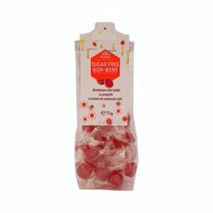 Bomboane fără zahăr cu propolis si aroma de portocale roșii, 70gr