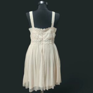 Rochie scurtă din dantelă, culoarea Ivoire, marimea 44 (L)