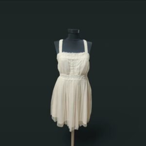 Rochie scurtă din dantelă, culoarea Ivoire, marimea 44 (L)