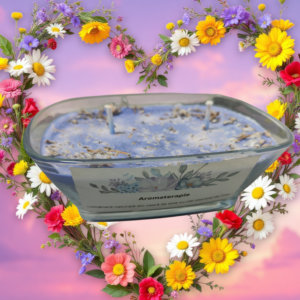 Lumânare din cearǎ de soia cu Liliac