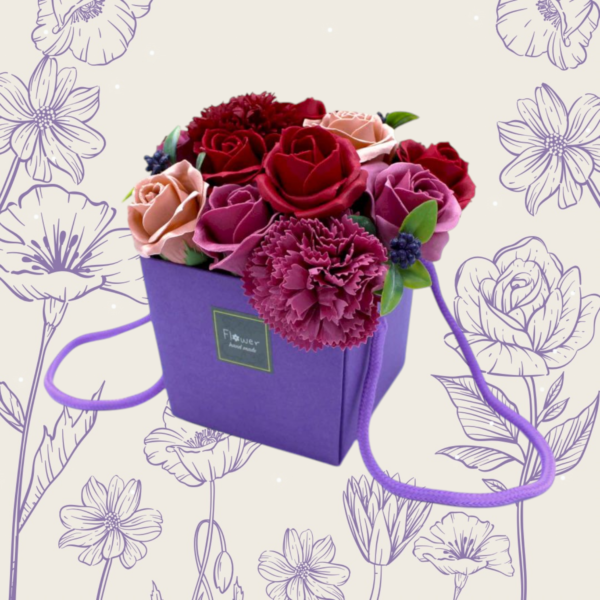 Buchet de Flori de Săpun- Grădină Violetă, AWGifts