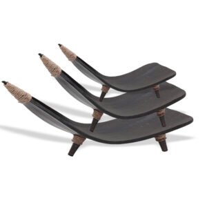Set de Suporturi din Frunze de Cocos pentru Fructe- Ciocolată, AWGifts