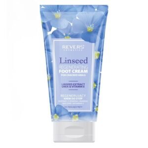 Crema pentru picioare cu extract de in, regenerantǎ, pentru călcâie crǎpate, Revers, 150ml
