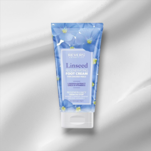 Crema pentru picioare cu extract de in, regenerantǎ, pentru călcâie crǎpate, Revers, 150ml