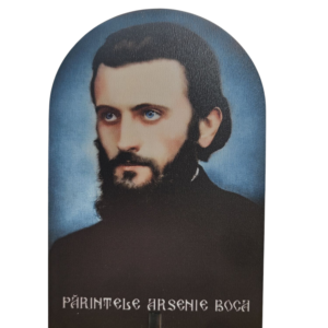 Icoanǎ pe lemn Părintele Arsenie Boca, 10x15cm