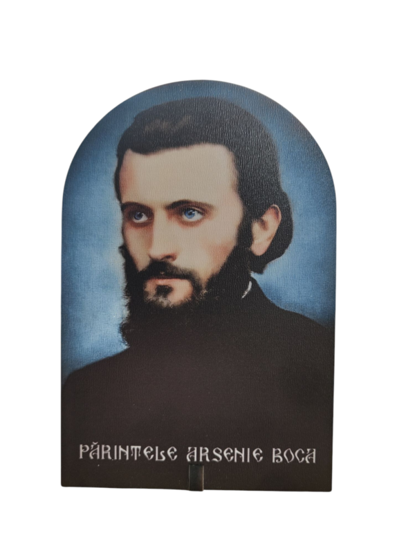 Icoanǎ pe lemn Părintele Arsenie Boca, 10x15cm
