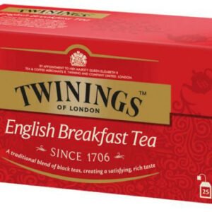 Ceai negru Twinings English Breakfast, 25 pliculețe, 50g