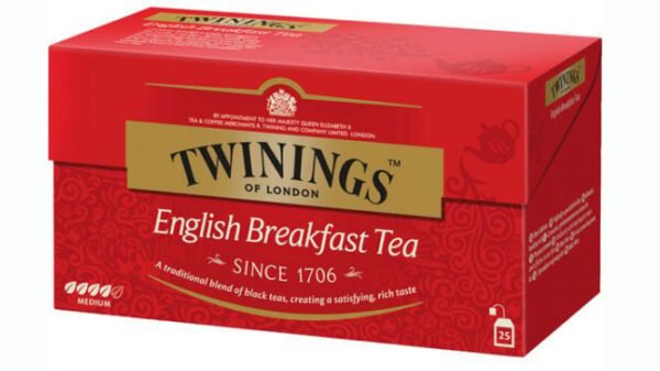 Ceai negru Twinings English Breakfast, 25 pliculețe, 50g