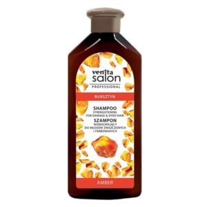 Șampon Herbal cu Extract de Chihlimbar, fortifiant, pentru păr vopsit și deteriorat, Venita, 500ml