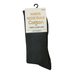 Șosete Lungi Medicinale pentru femei, Bumbac, fără  cusătură, mărimea 35-39, negre
