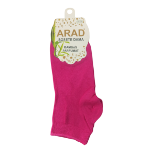 Șosete din Bambus pentru femei, fără cusătură, Arad, mărimea 35-39, Fuchsia