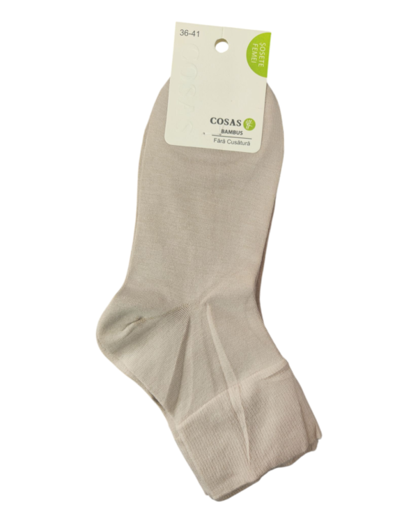 Set de 2 perechi de Șosete din Bambus, pentru femei, mărimea 36-41, culoarea bej, COSAS
