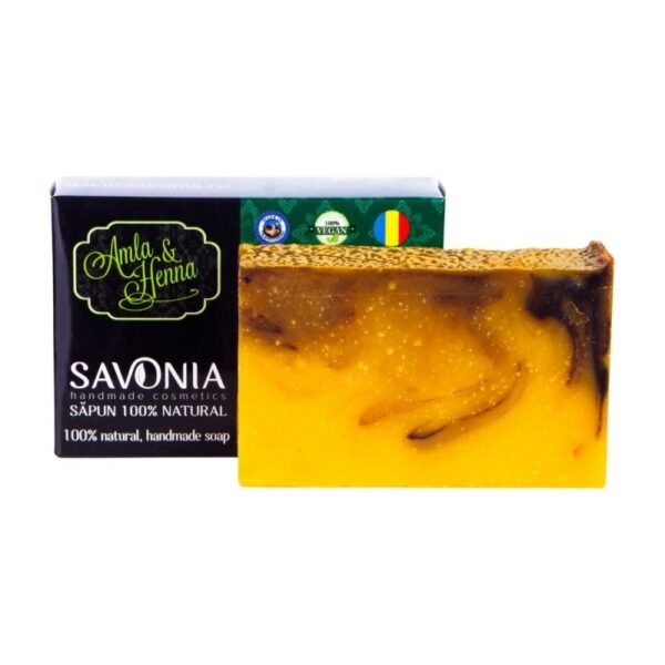Șampon Solid Natural Amla și Henna, Savonia, 90g