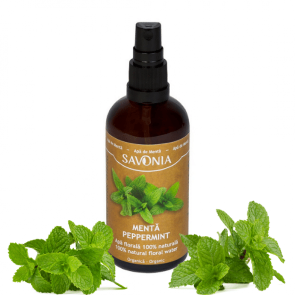 Menta- Apă Florală Organică, 100ml, Savonia