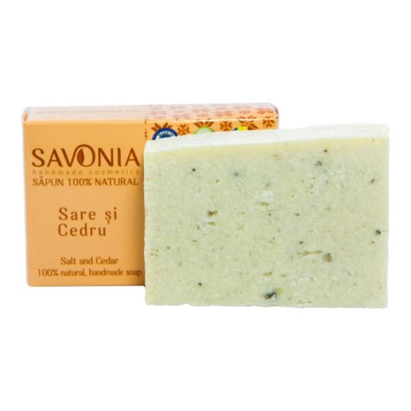 Săpun Natural Sare și Cedru, Savonia, 90g