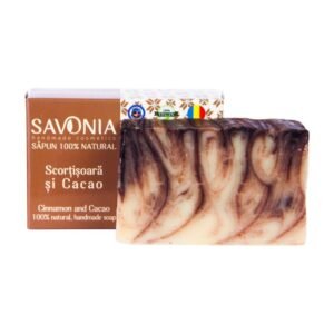 Săpun Natural Scorțișoară și Cacao, Savonia, 90g