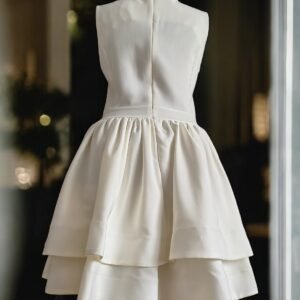 Rochie elegantǎ alb ivoire- mǎrimea 38