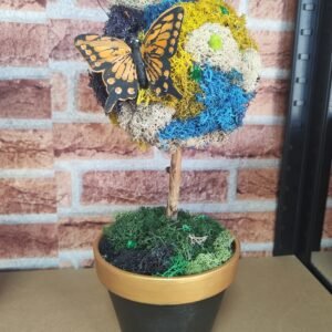 Decorațiune cu licheni stabilizați- Copac, diametru 40 cm