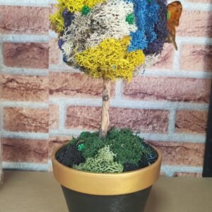 Decorațiune cu licheni stabilizați- Copac, diametru 40 cm