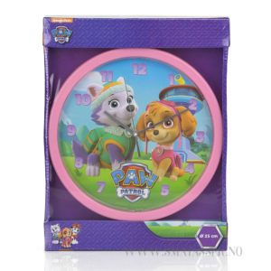 Ceas Paw Patrol, Patrula Cățelușilor, diametru 25 cm