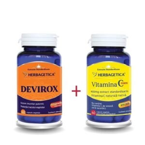 Devirox + Vitamina C Forte Herbagetica 60 capsule + 60 capsule