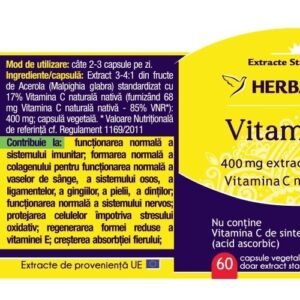Vitamina C Forte Herbagetica 60 Capsule