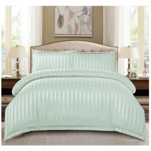 Lenjerie de pat Damasc,4 Piese,Cearceaf cu Elastic,Vernil deschis-Primǎvara