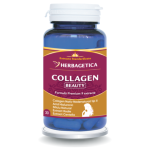 COLLAGEN BEAUTY 30 capsule 2 tipuri de colagen – efect anti-ageing, de reîntinerire și împrospătare a tenului.