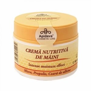 Crema nutritiva de maini cu miere, propolis si ceara de albine