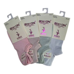 🧦 Set 4 perechi șosete din bambus – femei (35-41) – Boston