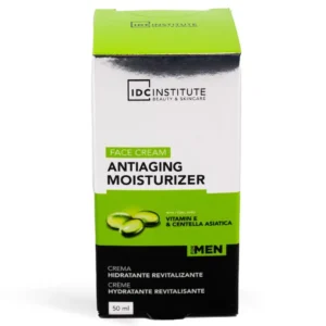 Cremă De Față Antiaging & Hidratanta Pentru Bărbați Cu Vitamina E Și Centella Asiatica IDC Institute, 50 ml