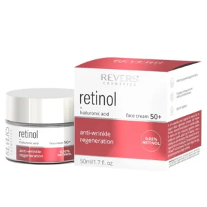 Crema De Fata Cu Retinol 0.02% + Acid Hialuronic, Regenerare Intensa Si Fermitate Pentru Pielea Matura, Revers, 50+, 50 ml