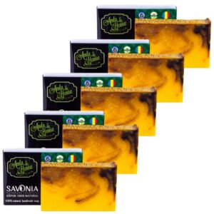 Set 5 buc – Sampon Solid Natural Amla si Henna, Savonia