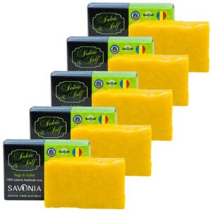 Set 5 buc – Sapun Natural Salvie si Sulf, Savonia