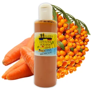 Lotiune / crema naturala de plaja cu catina si morcov