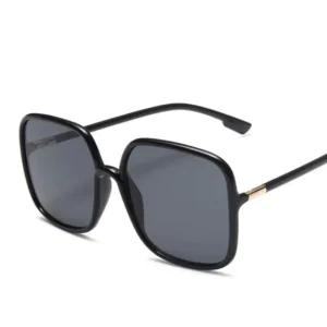 Ochelari Soare Diva Oversized, Fashion, Femei, Protectie UV400, Negru