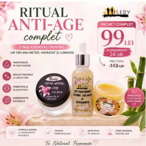 Pachet Anti-Age Complet – Rutina zilnică ten hidratat