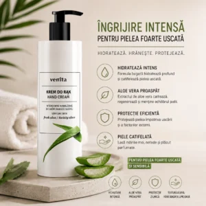 Crema De Maini Hidratanta Fresh Aloe, Venita, 200 Ml