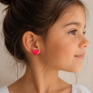 Cercei inimioară „Little Love” – Handmade