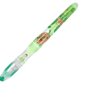 Stilou Strigo cu Cerneală care se Șterge + 2 Rezerve + Dispozitiv Curățare Penița, Capybara Verde – Strigo